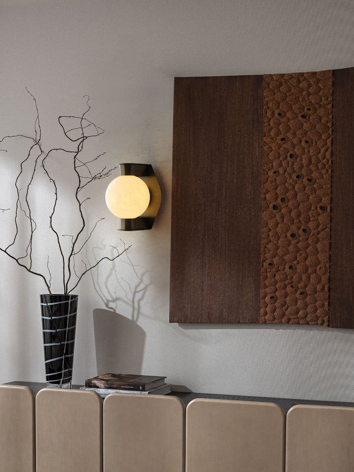 Alabaster Orb Sconce - Vakkerlight