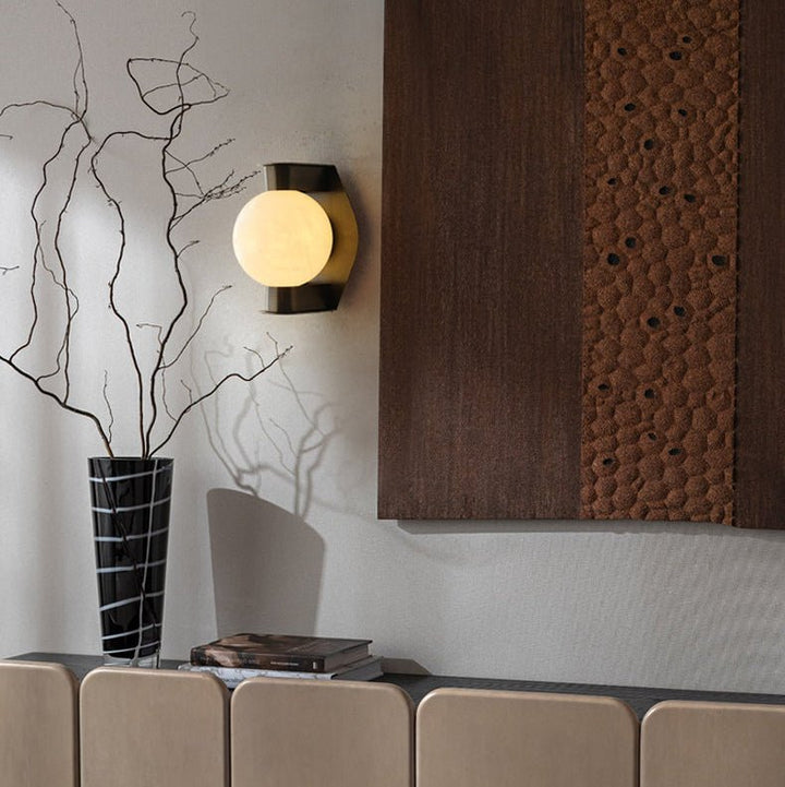 Alabaster Orb Sconce - Vakkerlight