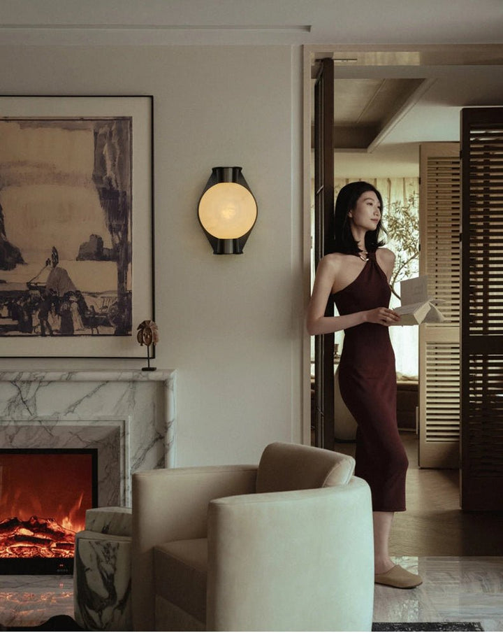 Alabaster Orb Sconce - Vakkerlight