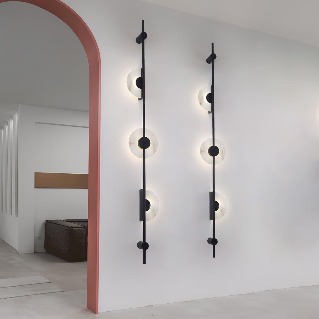 Alabaster Orb Vertical Wall Sconce - Vakkerlight