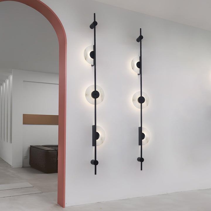 Alabaster Orb Vertical Wall Sconce - Vakkerlight