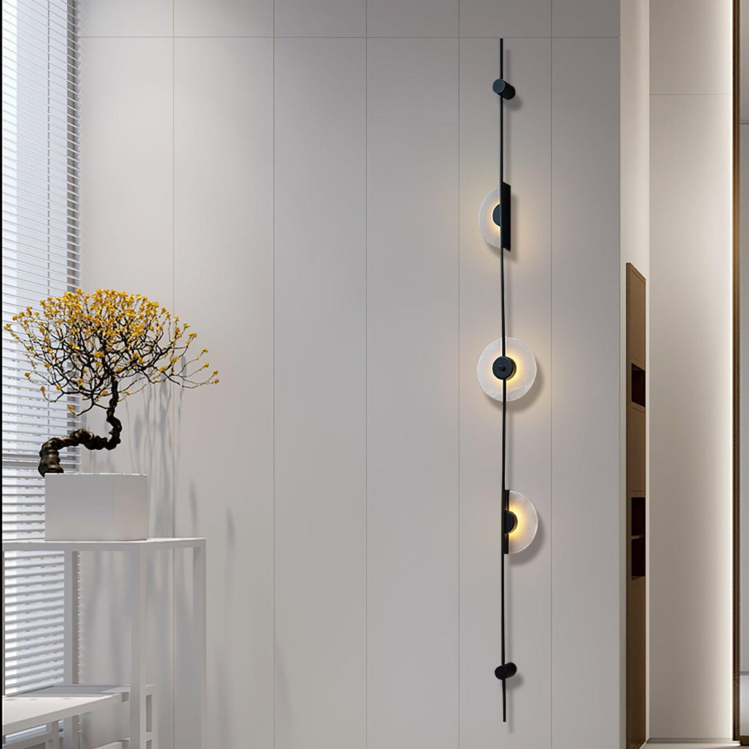 Alabaster Orb Vertical Wall Sconce - Vakkerlight