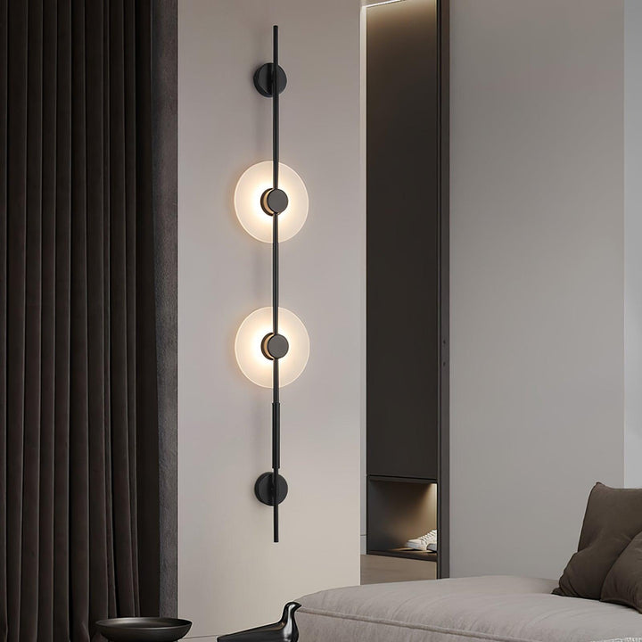 Alabaster Orb Vertical Wall Sconce - Vakkerlight