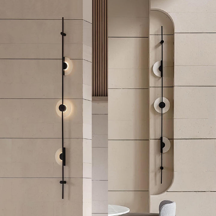 Alabaster Orb Vertical Wall Sconce - Vakkerlight