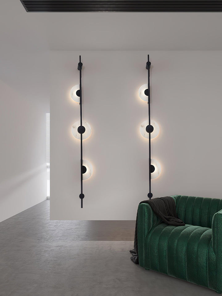 Alabaster Orb Vertical Wall Sconce - Vakkerlight