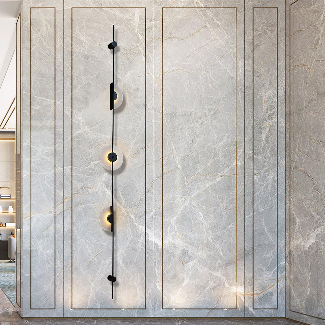 Alabaster Orb Vertical Wall Sconce - Vakkerlight