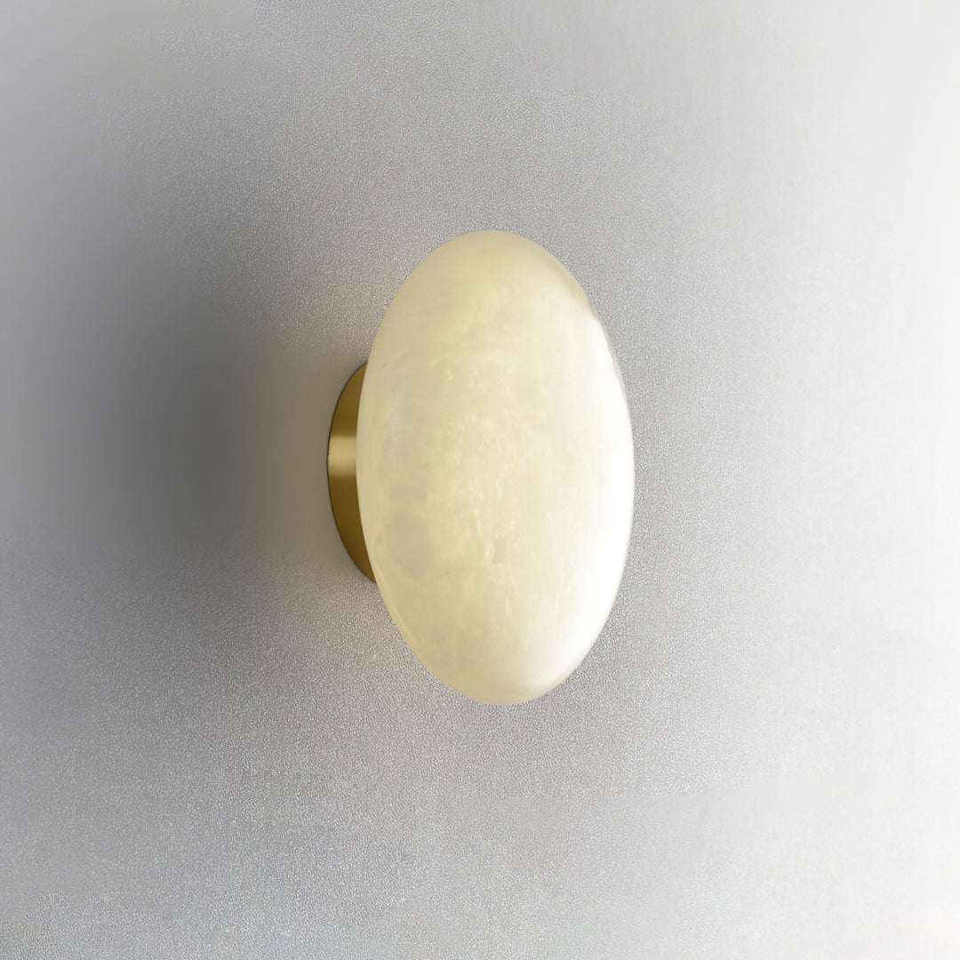 Alabaster Oval Ceiling Lamp - Vakkerlight