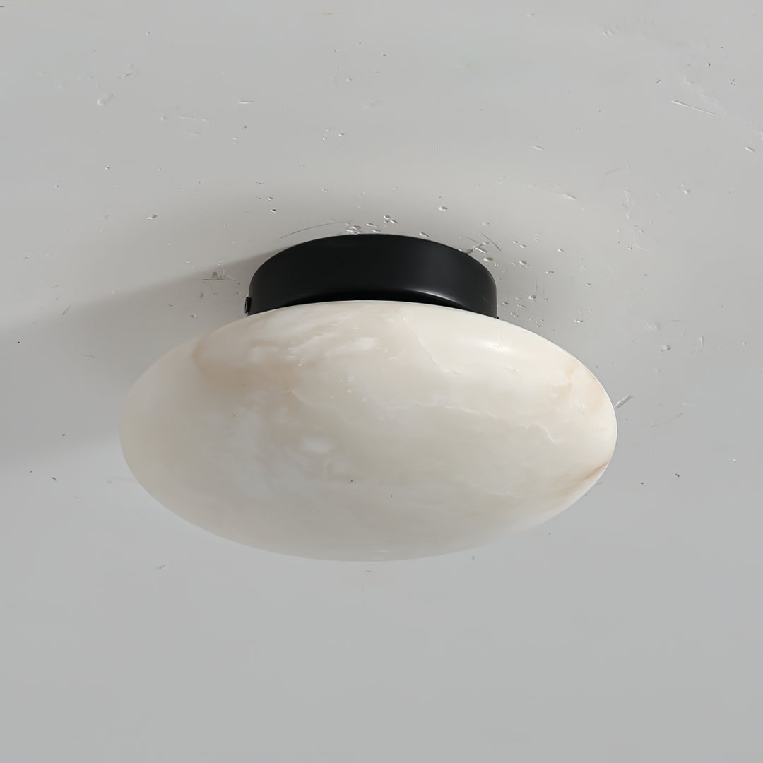 Alabaster Oval Ceiling Lamp - Vakkerlight