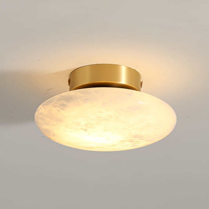 Alabaster Oval Ceiling Lamp - Vakkerlight