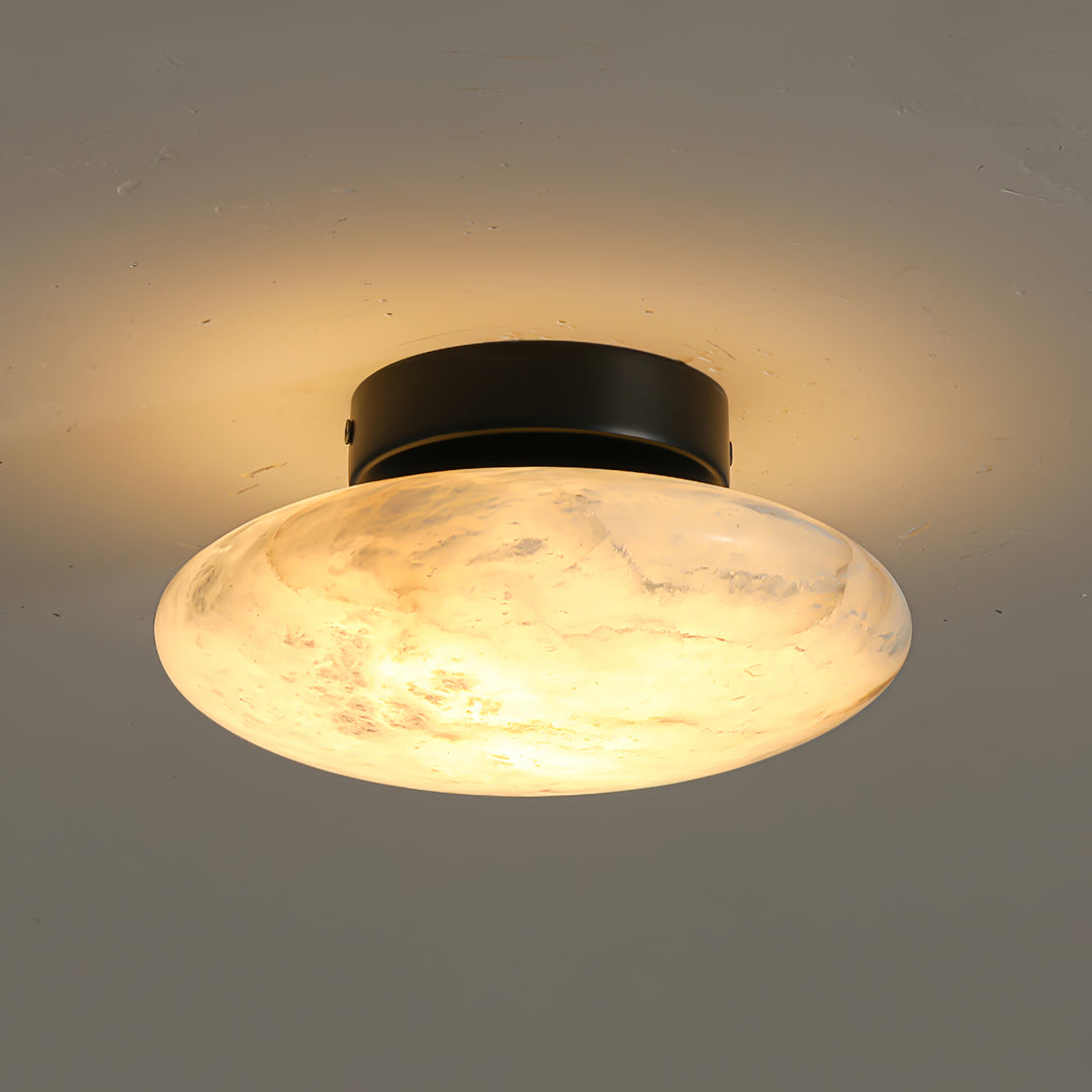 Alabaster Oval Ceiling Lamp - Vakkerlight