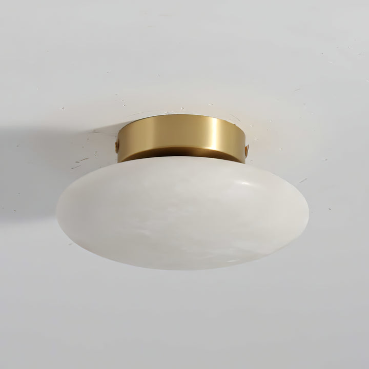 Alabaster Oval Ceiling Lamp - Vakkerlight