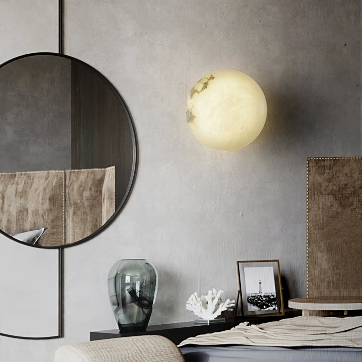 Alabaster Oval Ceiling Lamp - Vakkerlight