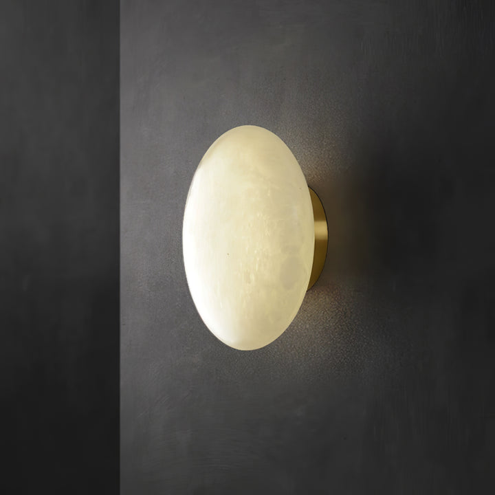 Alabaster Oval Ceiling Lamp - Vakkerlight