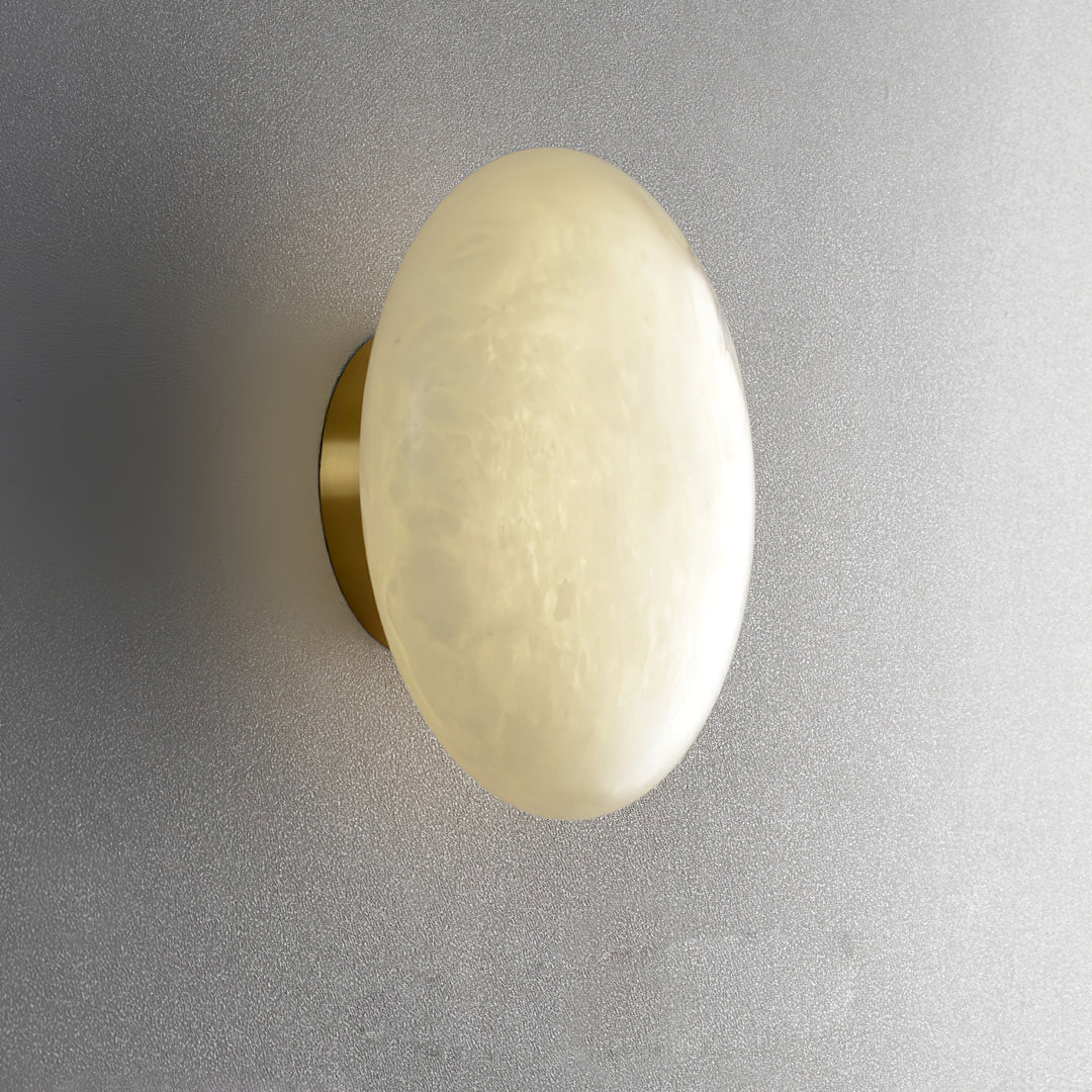 Alabaster Oval Ceiling Lamp - Vakkerlight