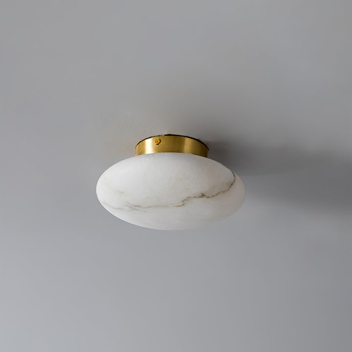 Alabaster Oval Ceiling Lamp - Vakkerlight