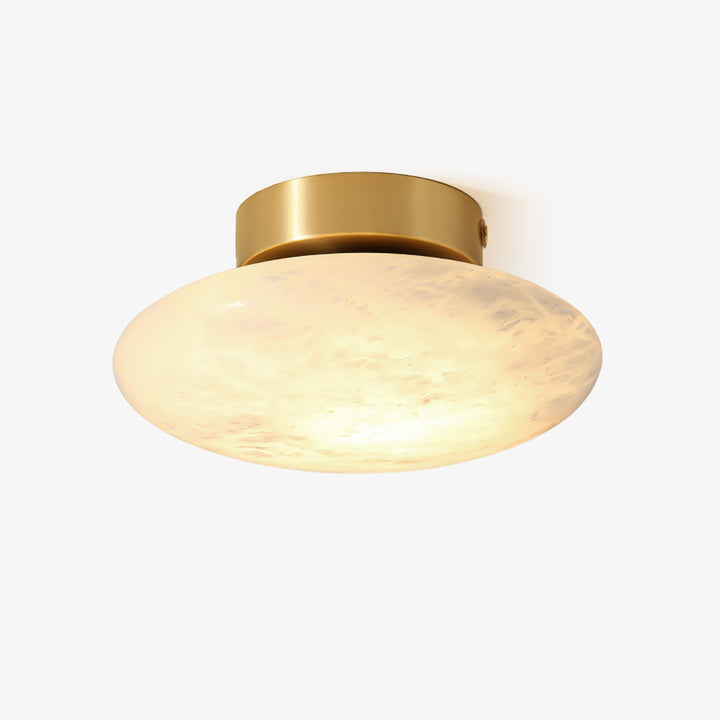 Alabaster Oval Ceiling Lamp - Vakkerlight