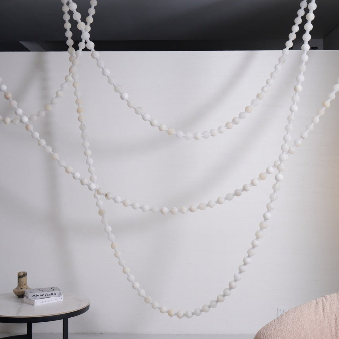 Alabaster Pearl Necklace Chandelier - Vakkerlight