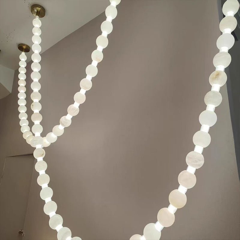 Alabaster Pearl Necklace Chandelier - Vakkerlight