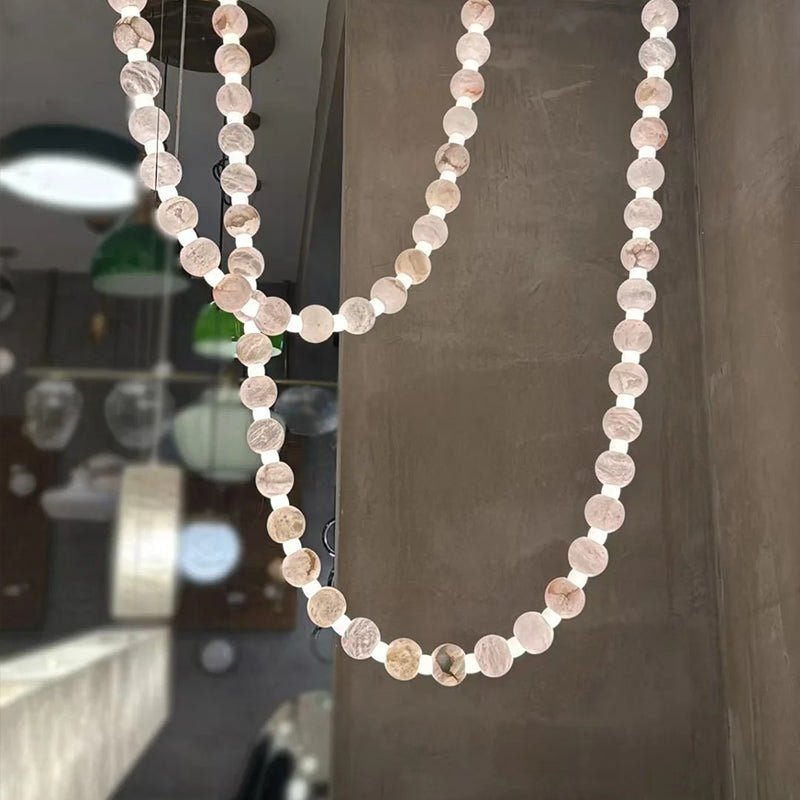 Alabaster Pearl Necklace Chandelier - Vakkerlight