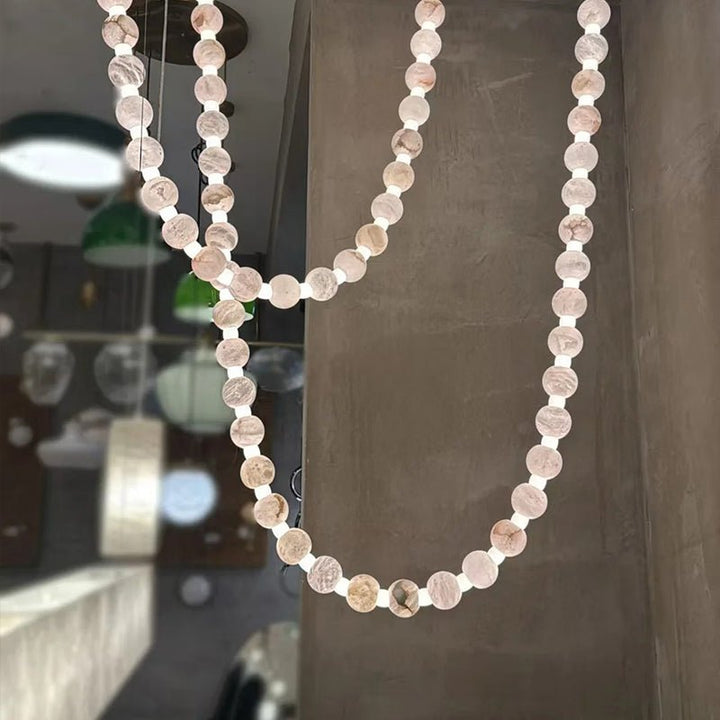 Alabaster Pearl Necklace Chandelier - Vakkerlight