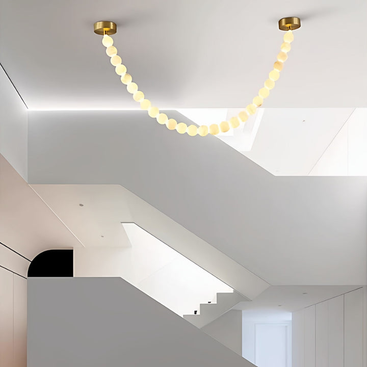 Alabaster Pearl Necklace Chandelier - Vakkerlight