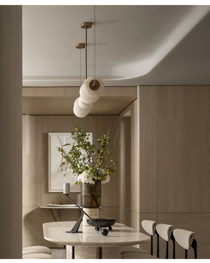 Alabaster Pebble Linear Chandelier - Vakkerlight