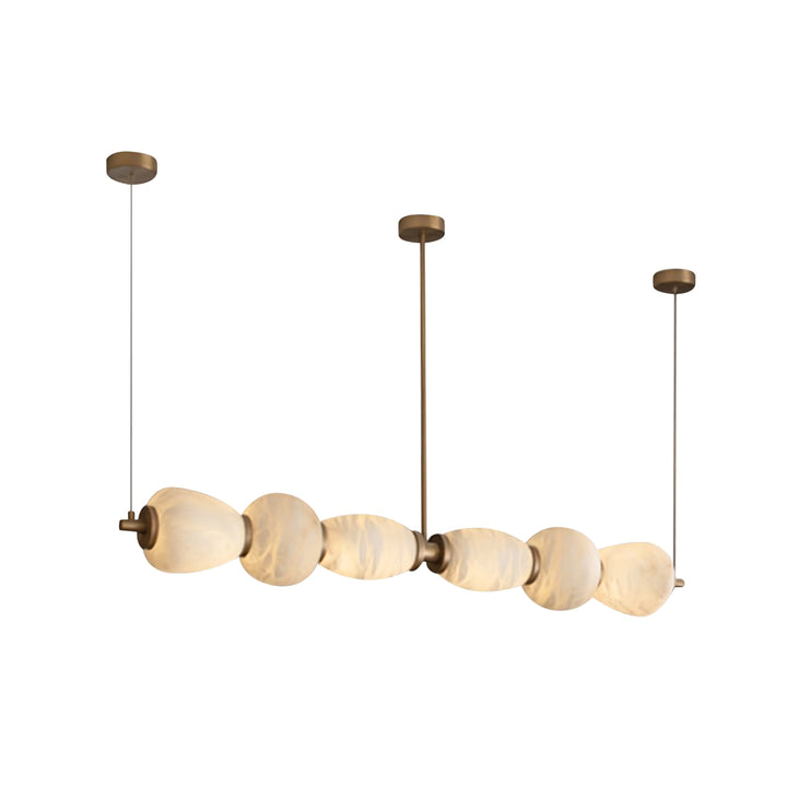 Alabaster Pebble Linear Chandelier - Vakkerlight