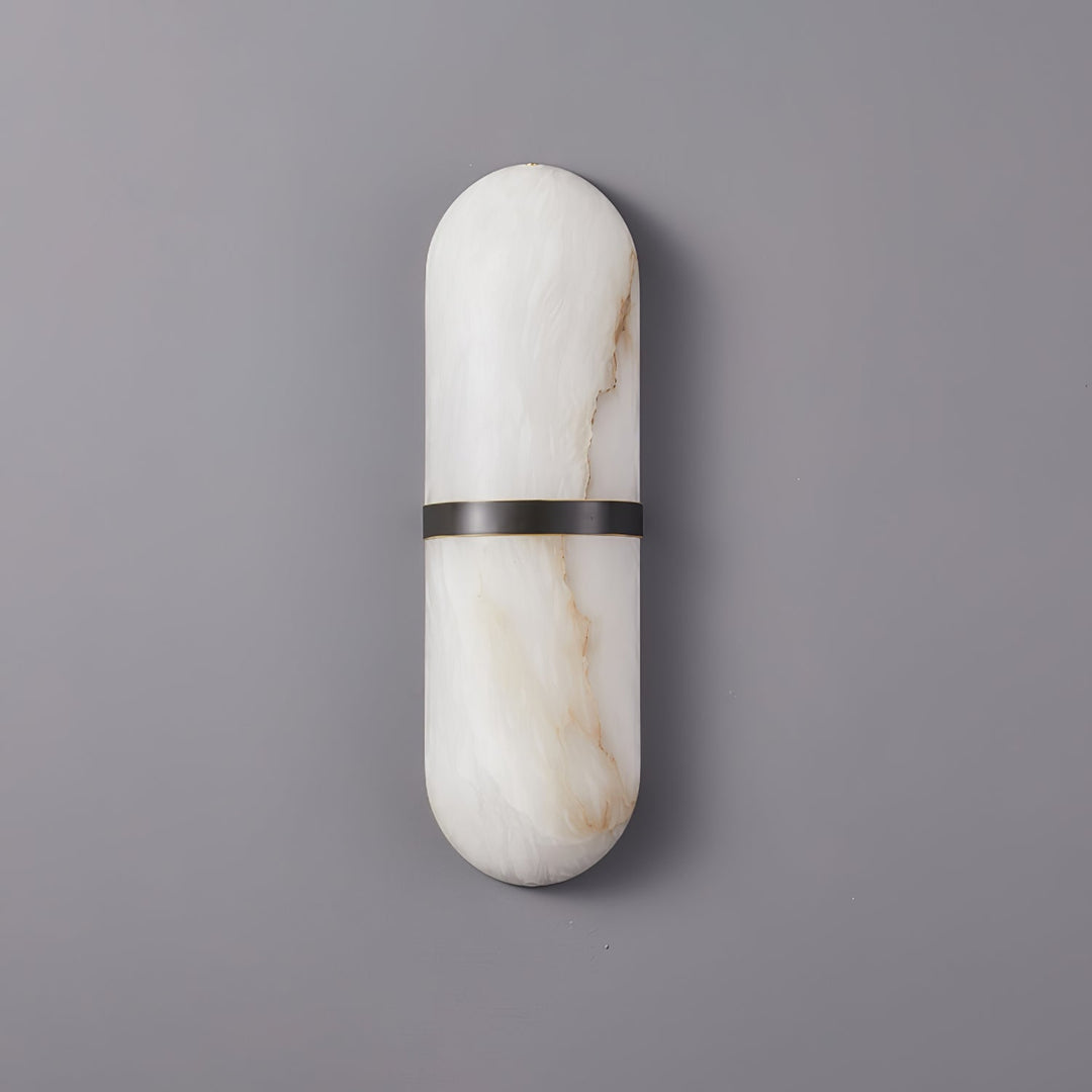 Alabaster Pill Wandleuchte