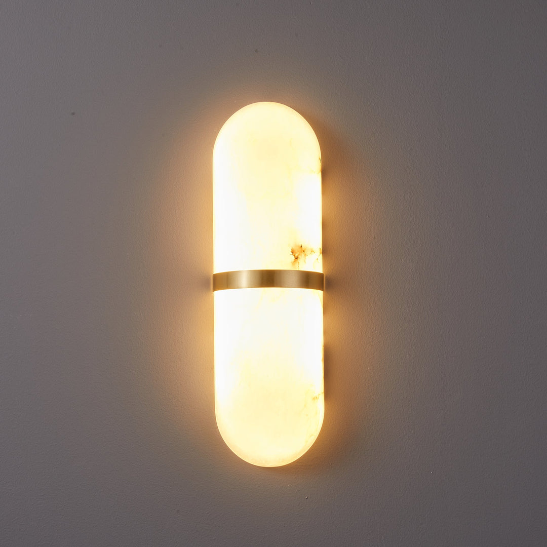 Alabaster Pill Wall Light