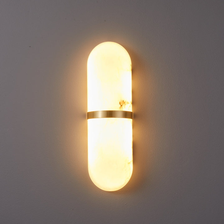 Alabaster Pill Wall Light