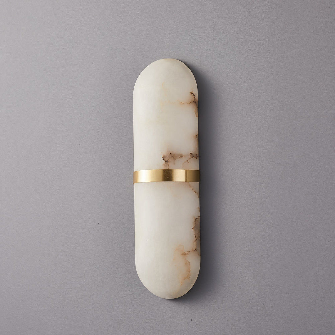 Alabaster Pill Wandleuchte