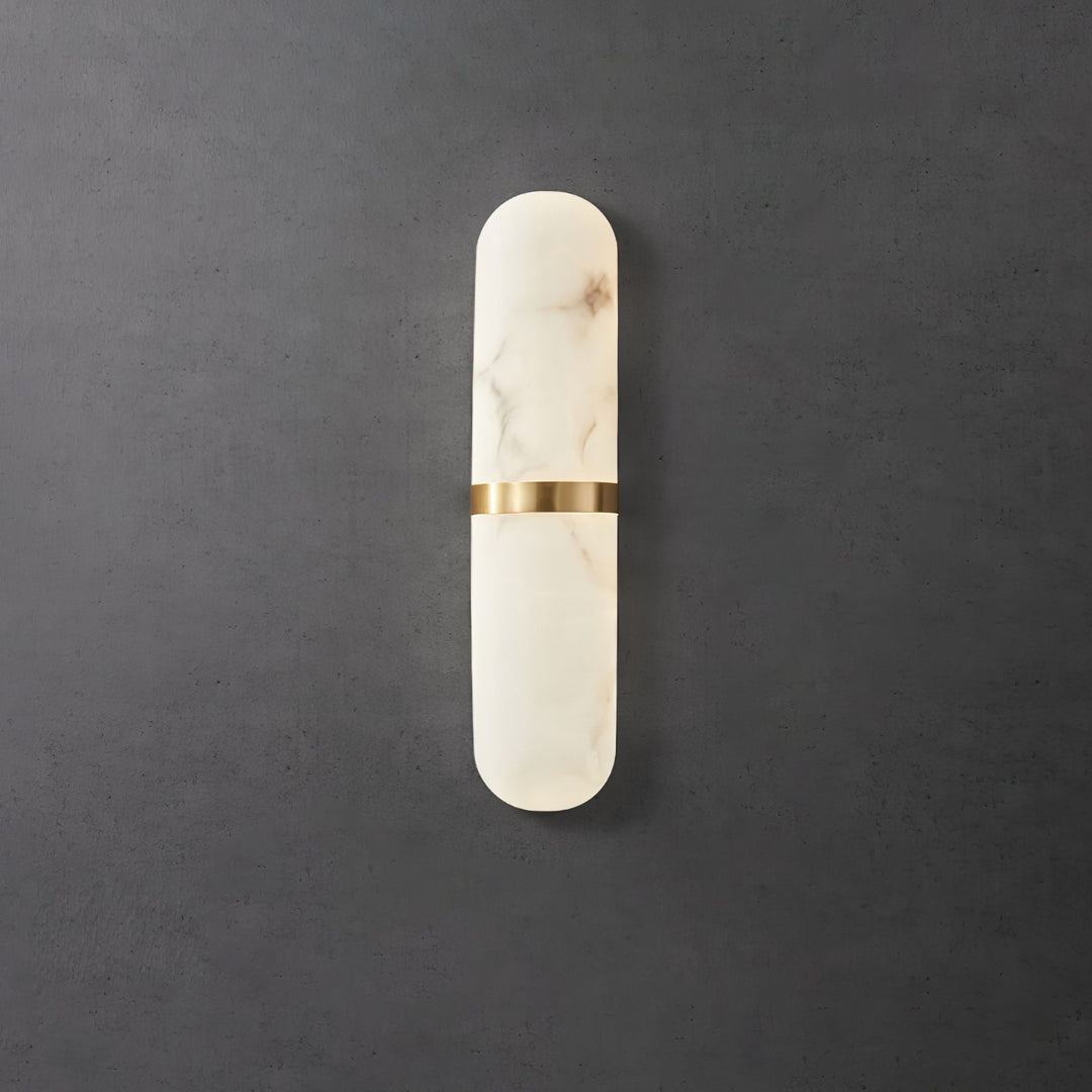 Alabaster Pill Wandleuchte