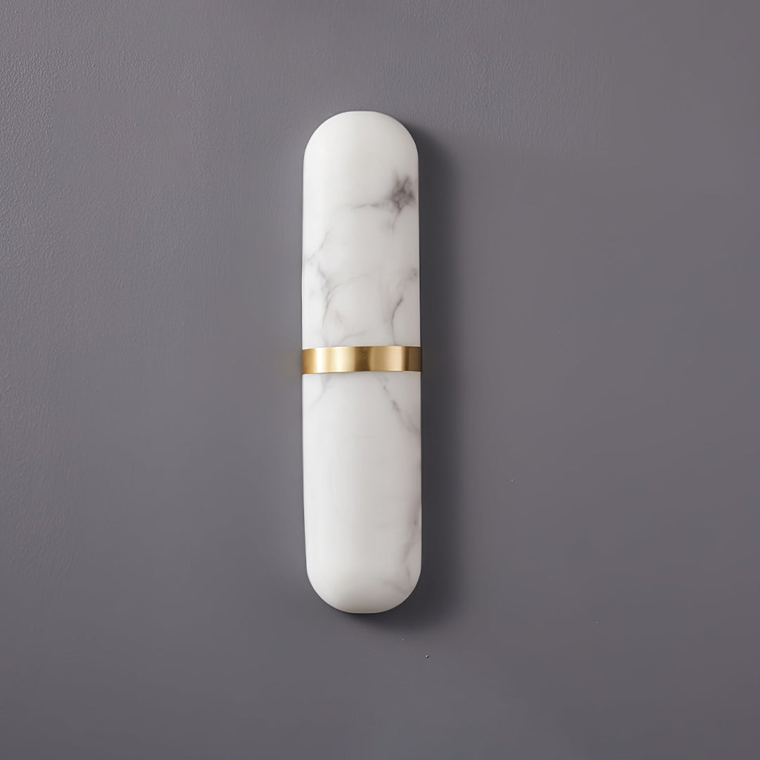 Alabaster Pill Wandleuchte