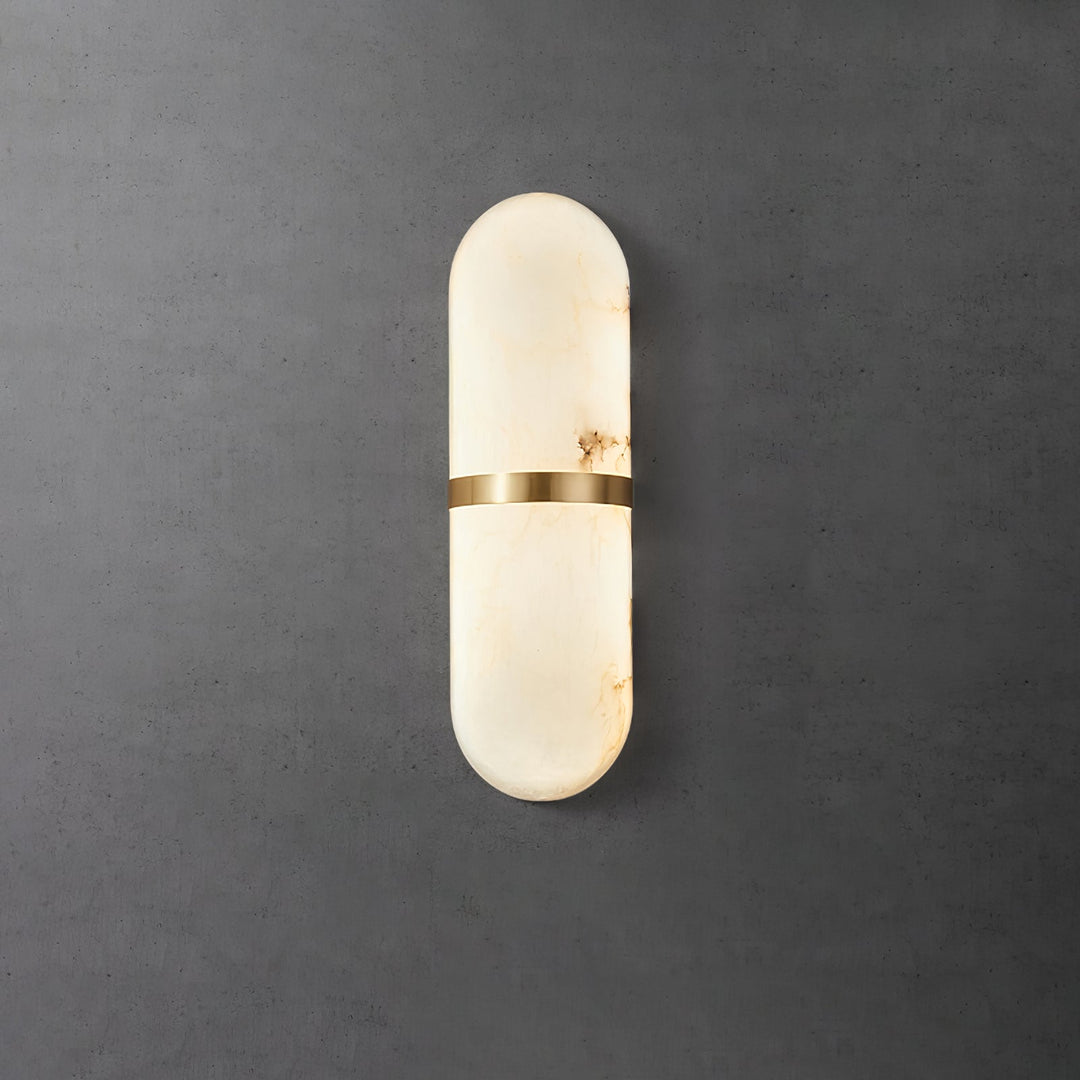 Alabaster Pill Wall Light