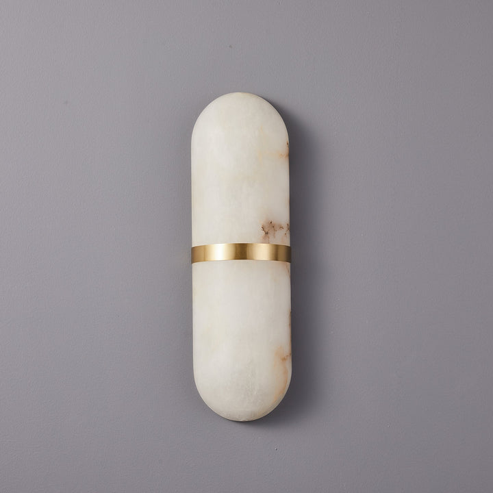 Alabaster Pill Wandleuchte