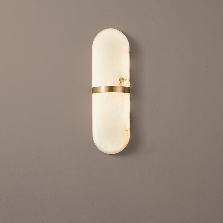 Alabaster Pill Wandleuchte