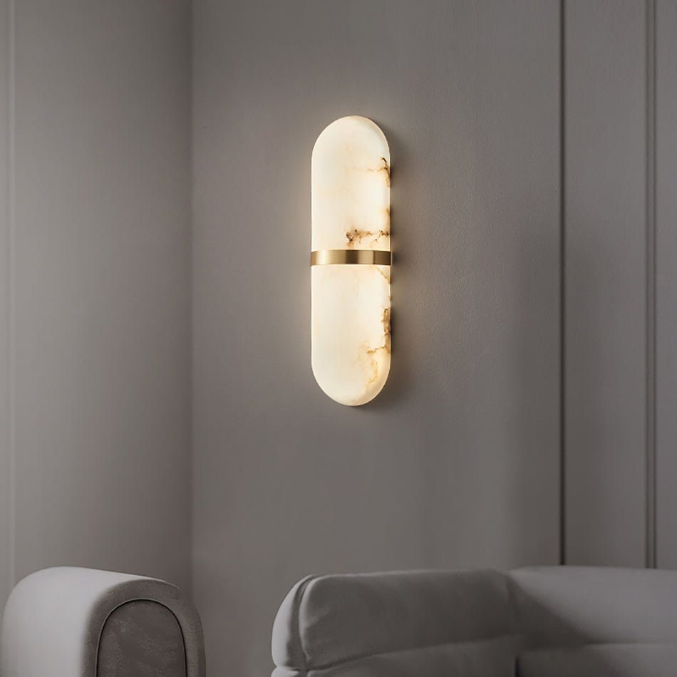 Alabaster Pill Wall Light - Vakkerlight