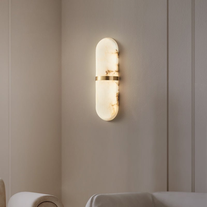 Alabaster Pill Wall Light - Vakkerlight