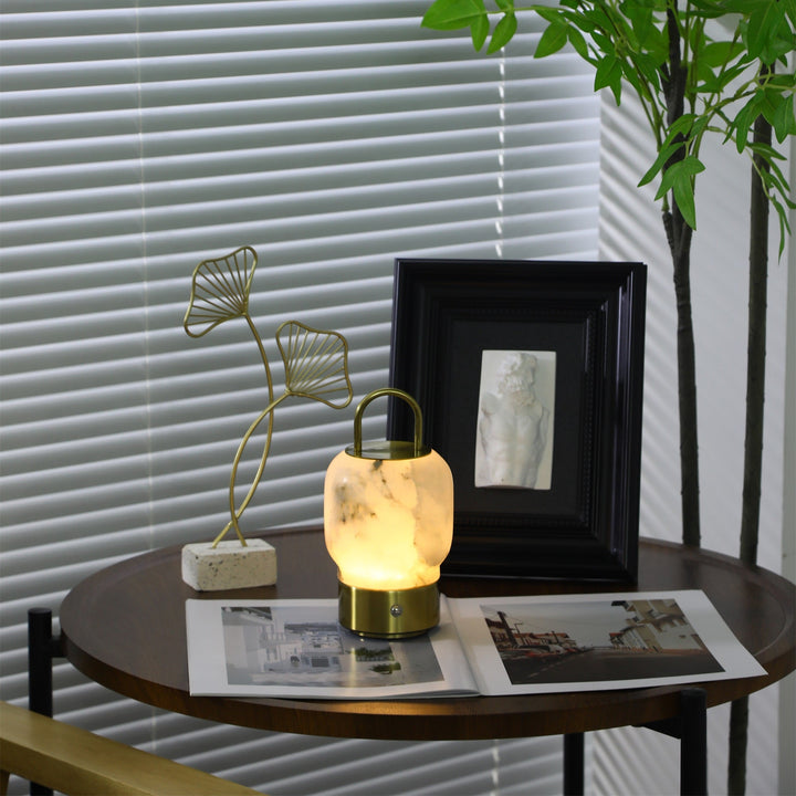 Alabaster Portable Rechargeable Table Lamp - Vakkerlight