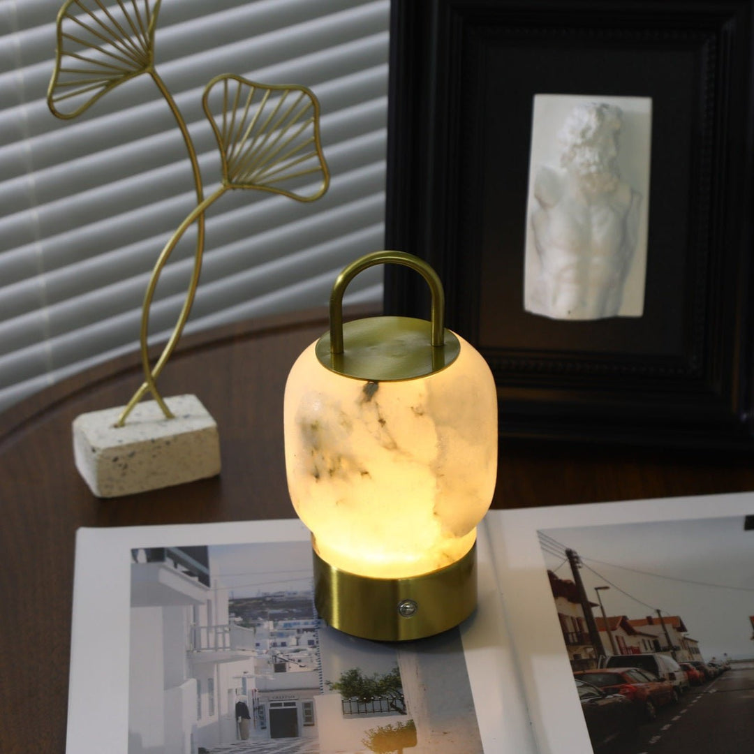 Alabaster Portable Rechargeable Table Lamp - Vakkerlight