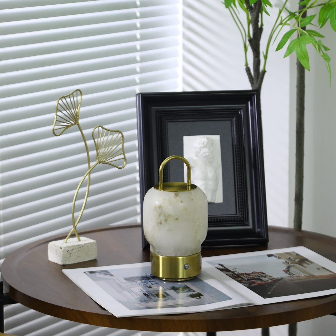 Alabaster Portable Rechargeable Table Lamp - Vakkerlight