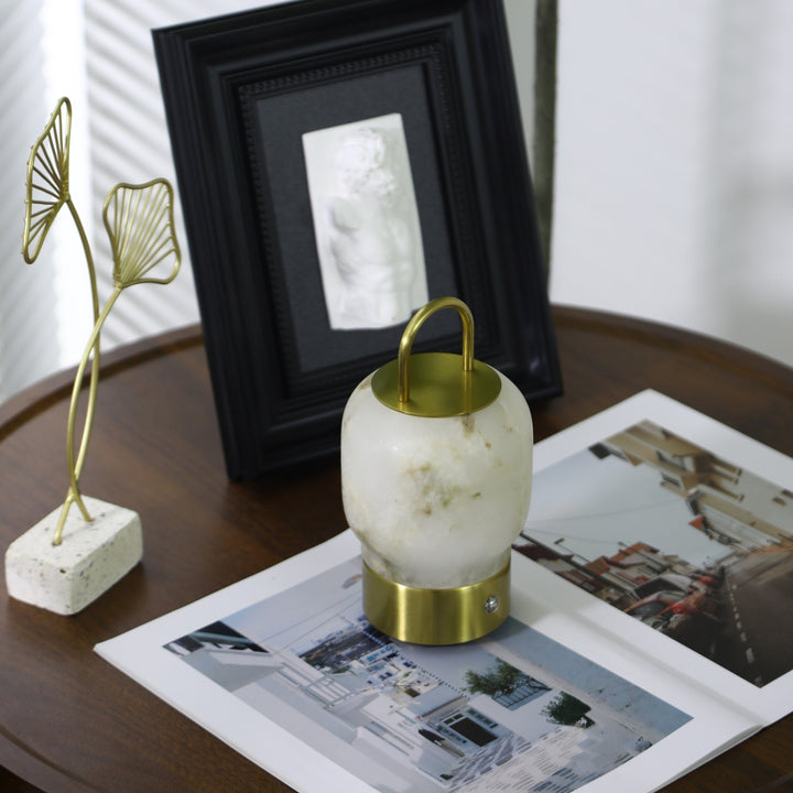 Alabaster Portable Rechargeable Table Lamp - Vakkerlight
