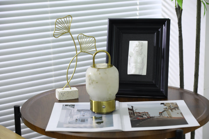 Alabaster Portable Rechargeable Table Lamp - Vakkerlight