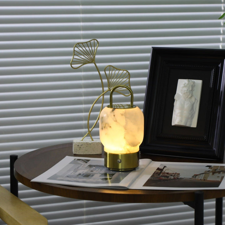 Alabaster Portable Rechargeable Table Lamp - Vakkerlight