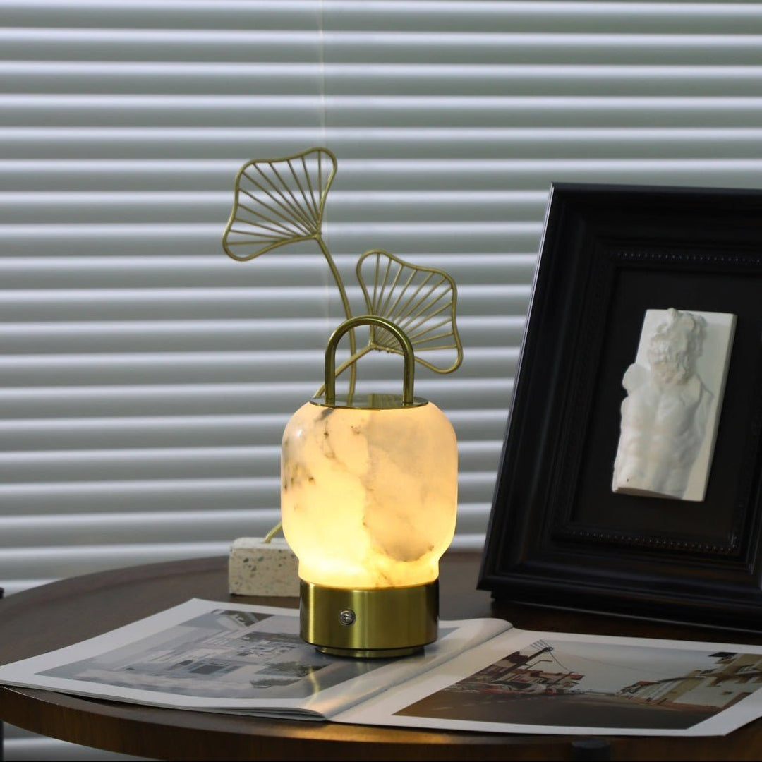 Alabaster Portable Rechargeable Table Lamp - Vakkerlight