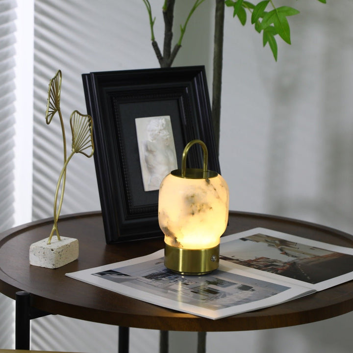 Alabaster Portable Rechargeable Table Lamp - Vakkerlight