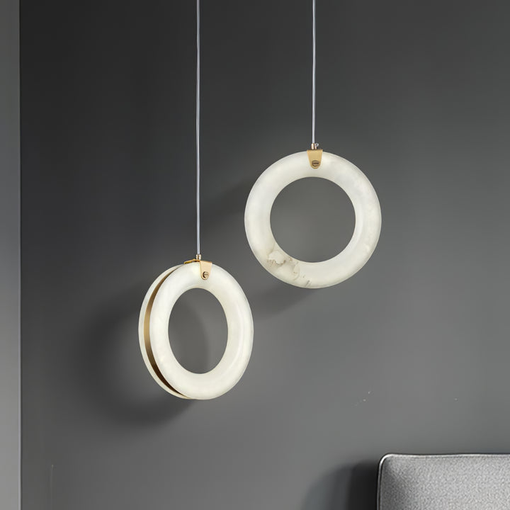 Alabaster Ring Pendant Light - Vakkerlight