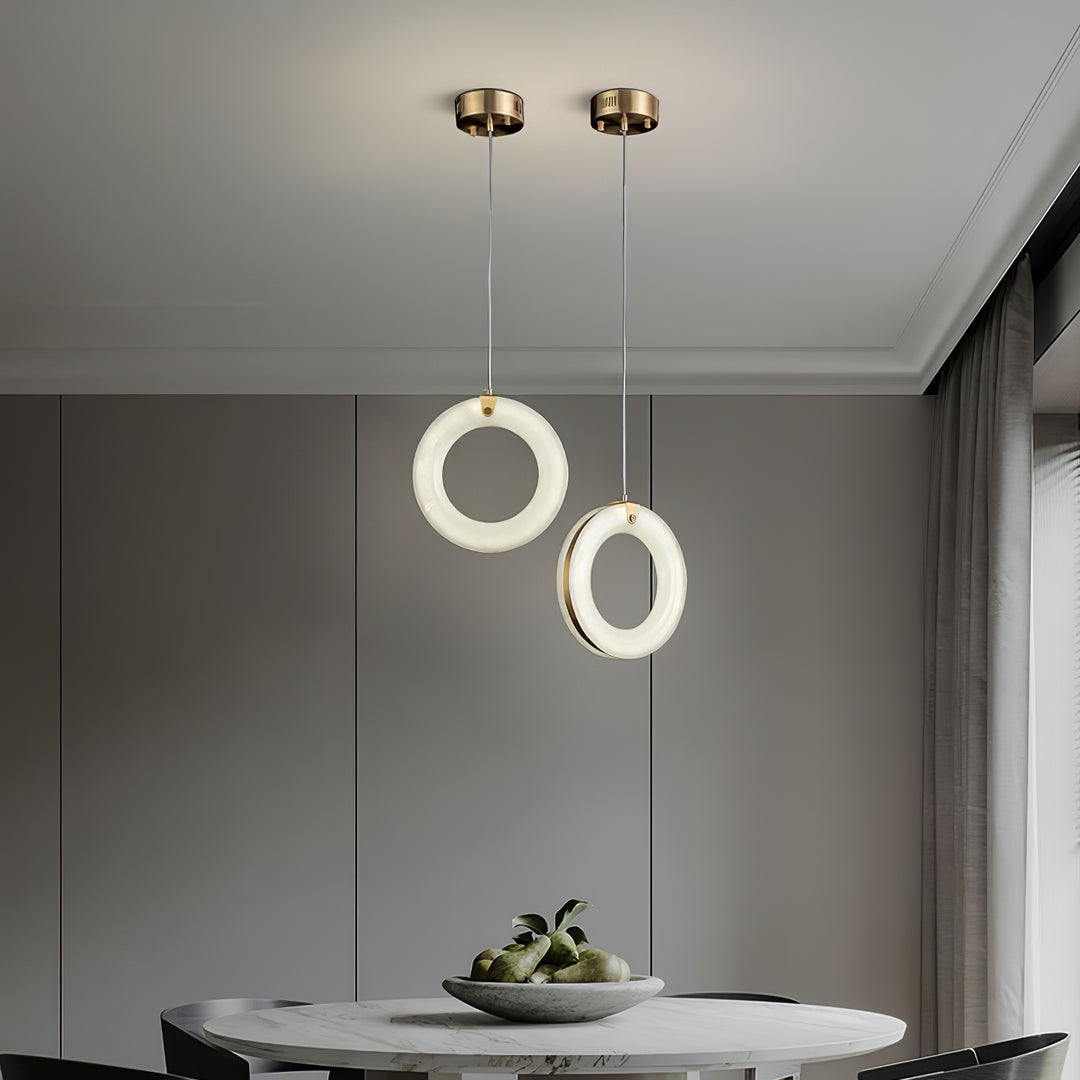 Alabaster Ring Pendant Light - Vakkerlight