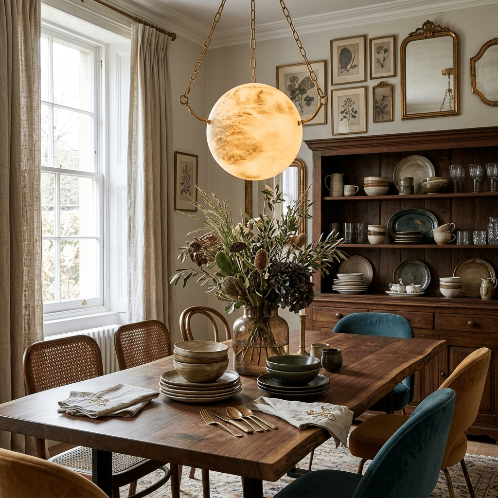 Alabaster Sphere Pendant Lamp - Vakkerlight
