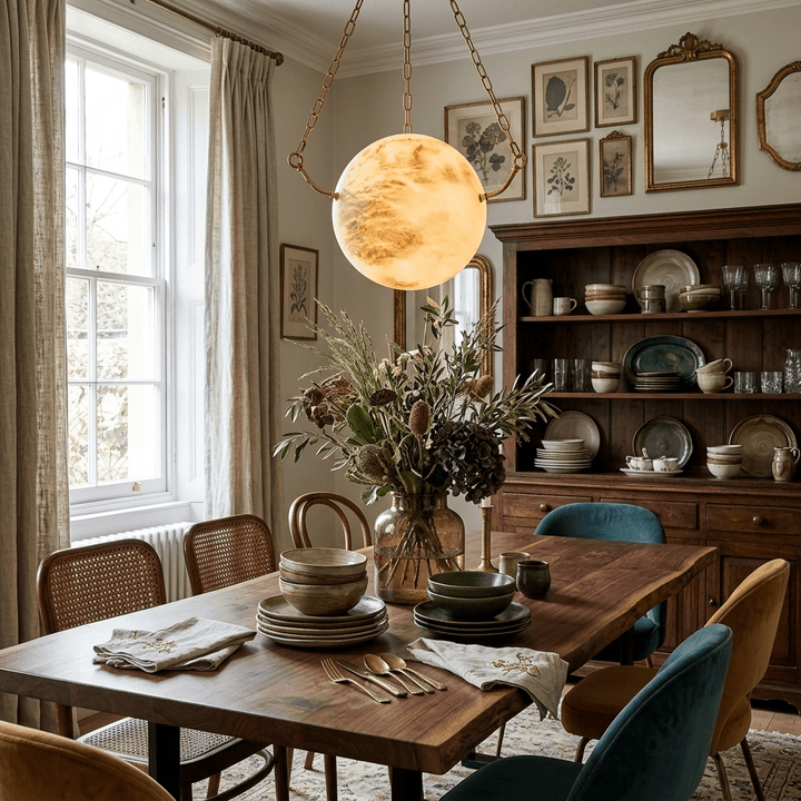 Alabaster Sphere Pendant Lamp - Vakkerlight